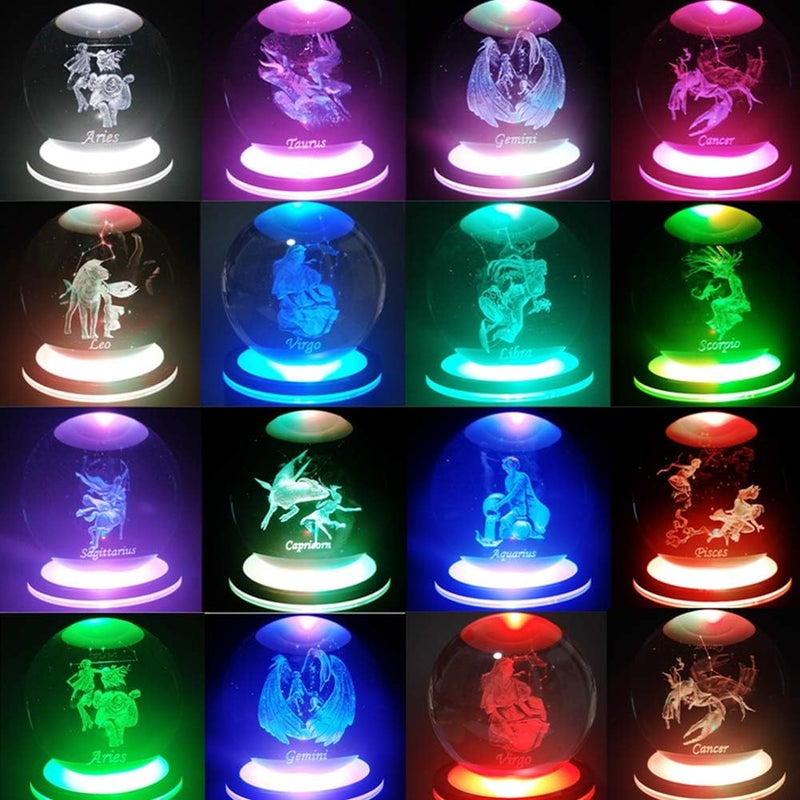 EUSTUMA LED Light Base Non-Slip Square Display Stand in A Variety of Colors,Suitable for Glass Crystal Spherical Artwork (Led Base for Glass Ball) - Image 5